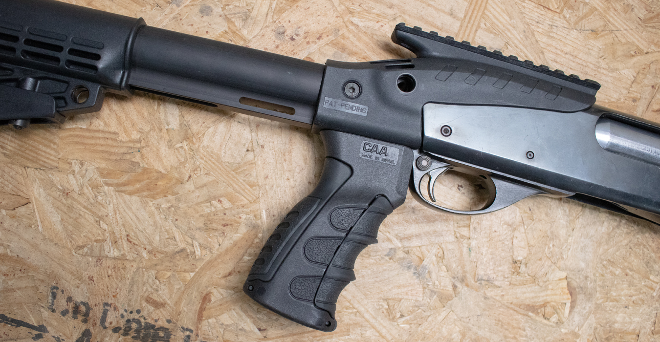 REMINGTON 870 Wingmaster 12 Gauge Police Trade-In Shotgun with Scope Base and Telescoping Stock