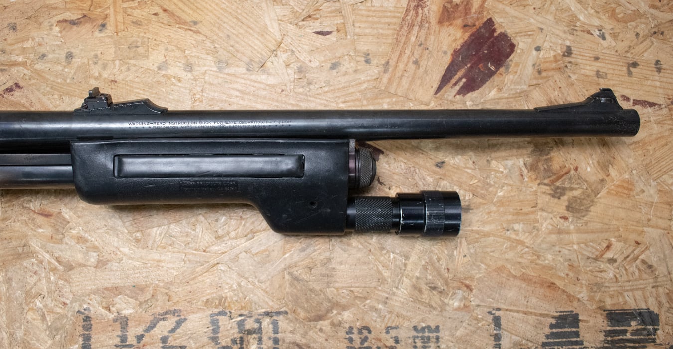 REMINGTON 870 Magnum 12 Gauge Police Trade-In Shotgun with Speedfeed Stock and Shellholder