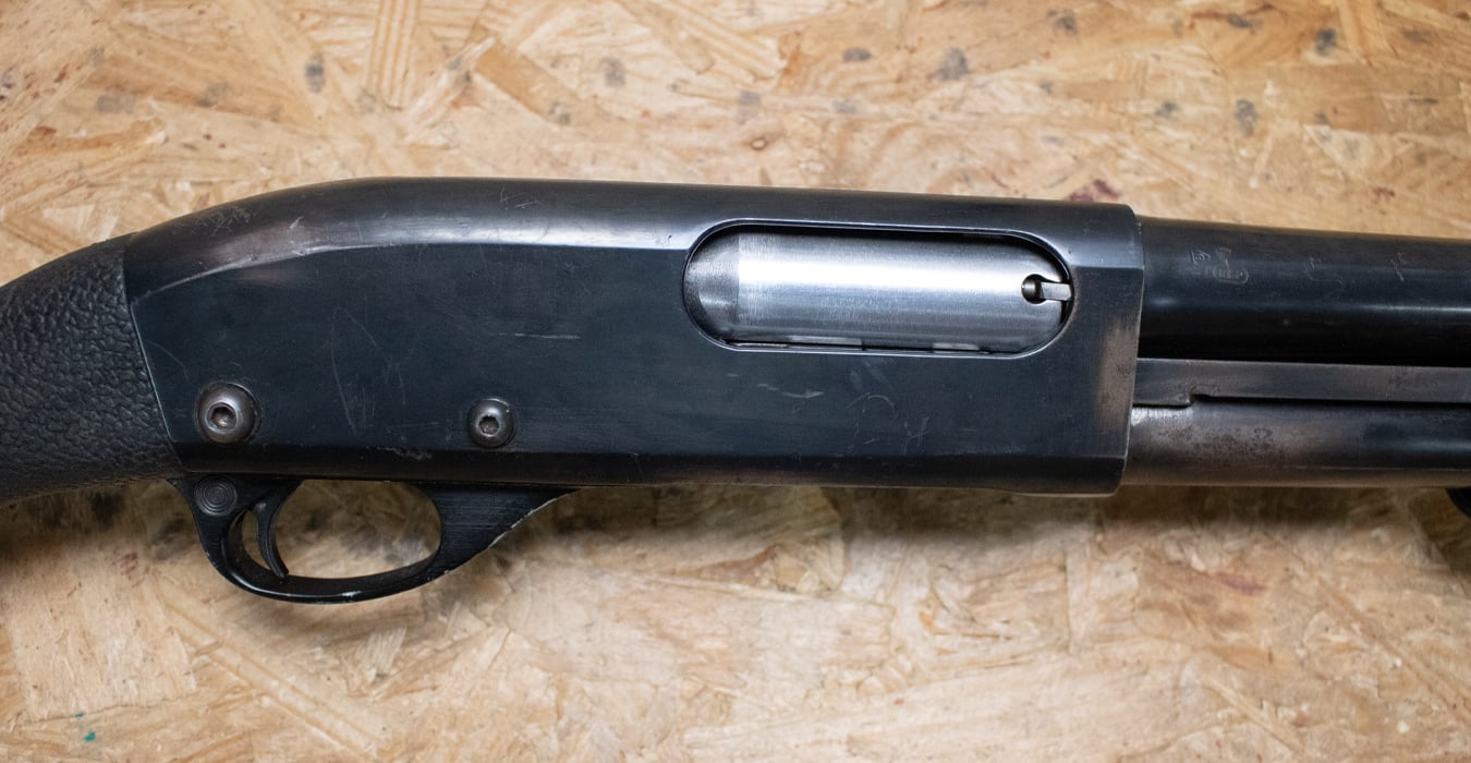 REMINGTON 870 Magnum 12 Gauge Police Trade-In Shotgun with Speedfeed Stock and Shellholder