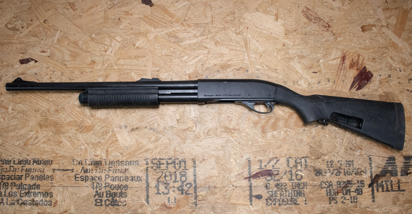 REMINGTON 870 Magnum 12 Gauge Police Trade-In Shotgun with Speedfeed Stock