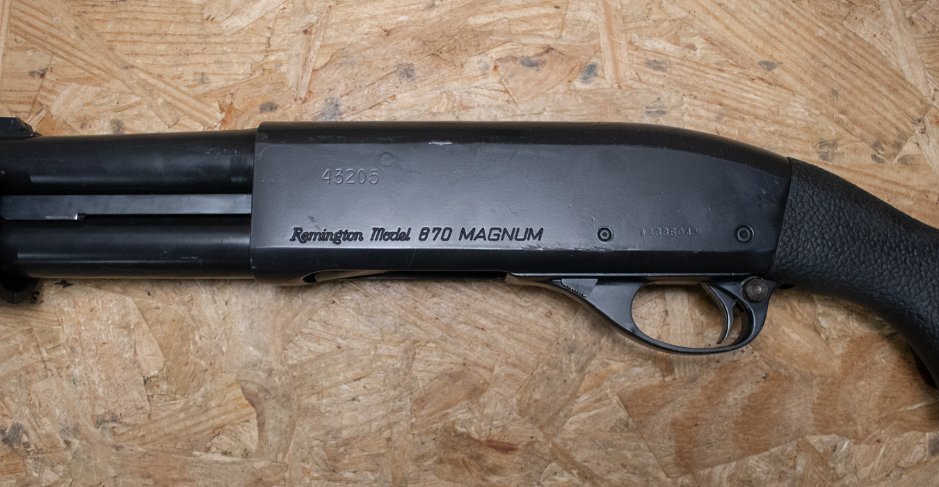 REMINGTON 870 Magnum 12 Gauge Police Trade-In Shotgun with Speedfeed Stock