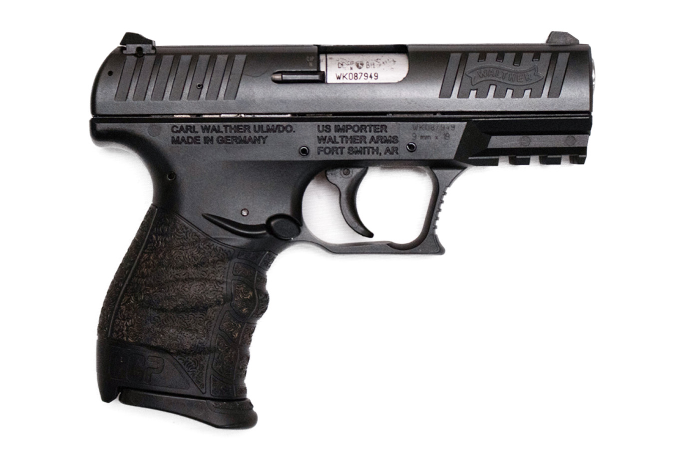 WALTHER CCP 9mm Police Trade-in Pistol with Case and Two Magazines