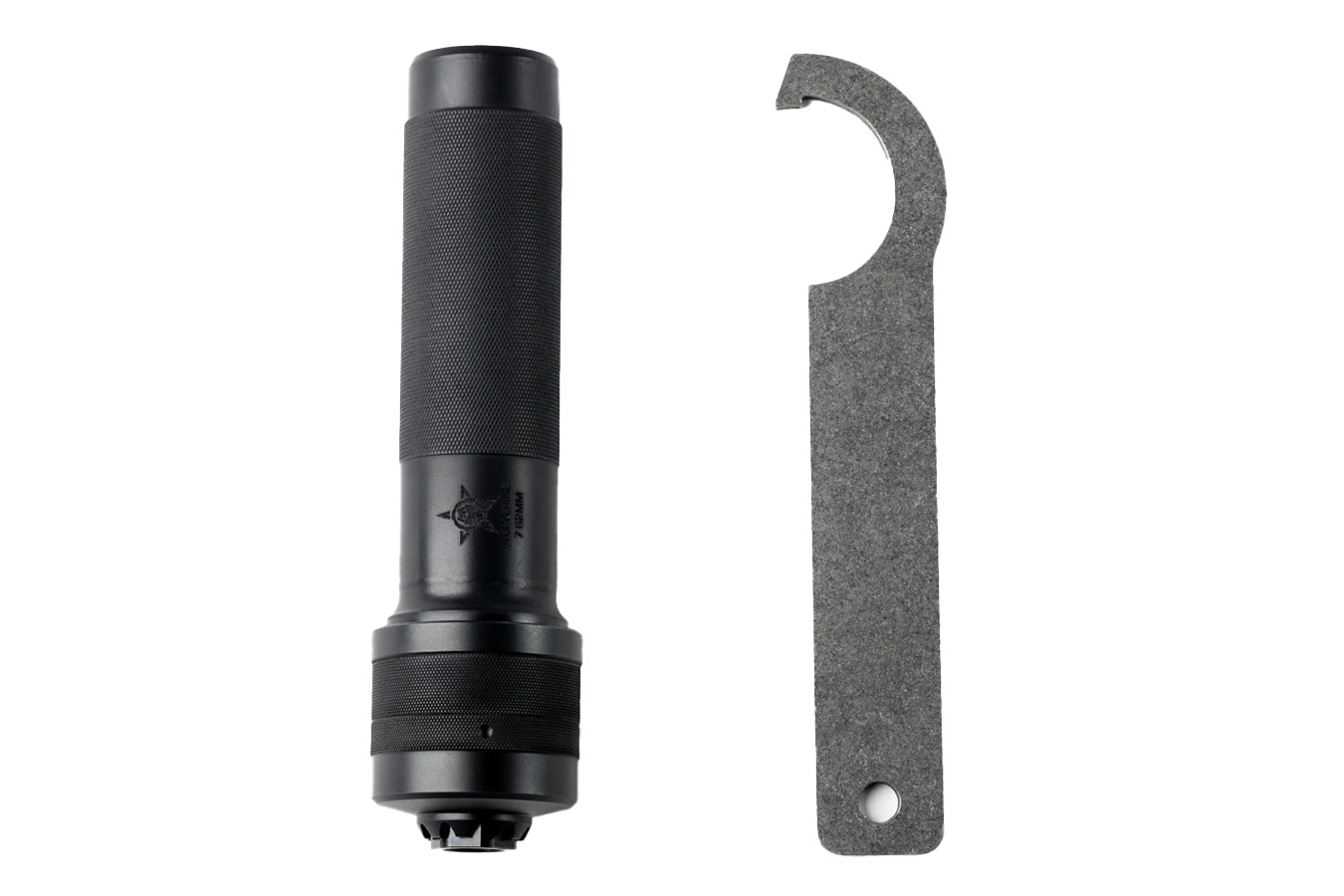 DEAD AIR Wolverine AK-47 7.62mm Firearm Silencer with Detachable Front Cap