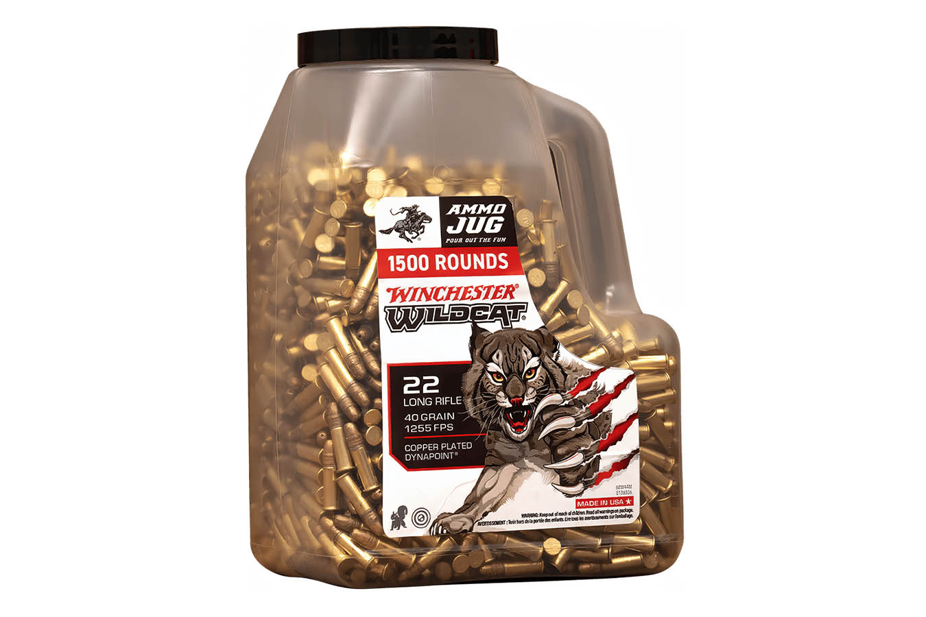 WINCHESTER AMMO 22LR 40gr CP Wildcat 1500/Jug