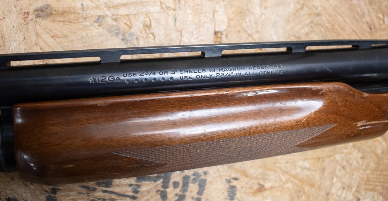 REMINGTON 870 Wingmaster Magnum 12 Gauge Police Trade-In Shotgun with Ribbed Barrel