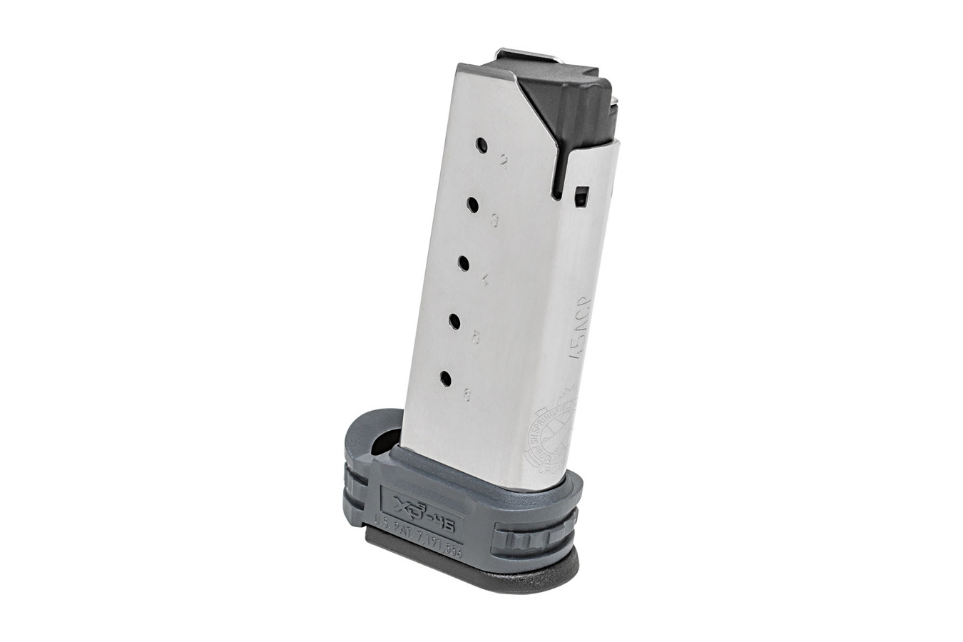 SPRINGFIELD XDS-45 45 ACP 6 Round Factory Magazine with Tactical Gray Sleeve