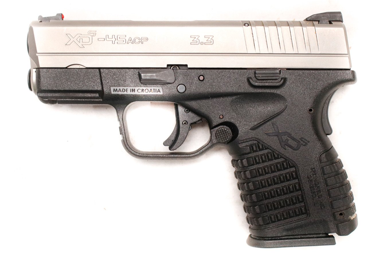 SPRINGFIELD XDS 45 ACP Police Trade-In Pistol with Stainless Slide