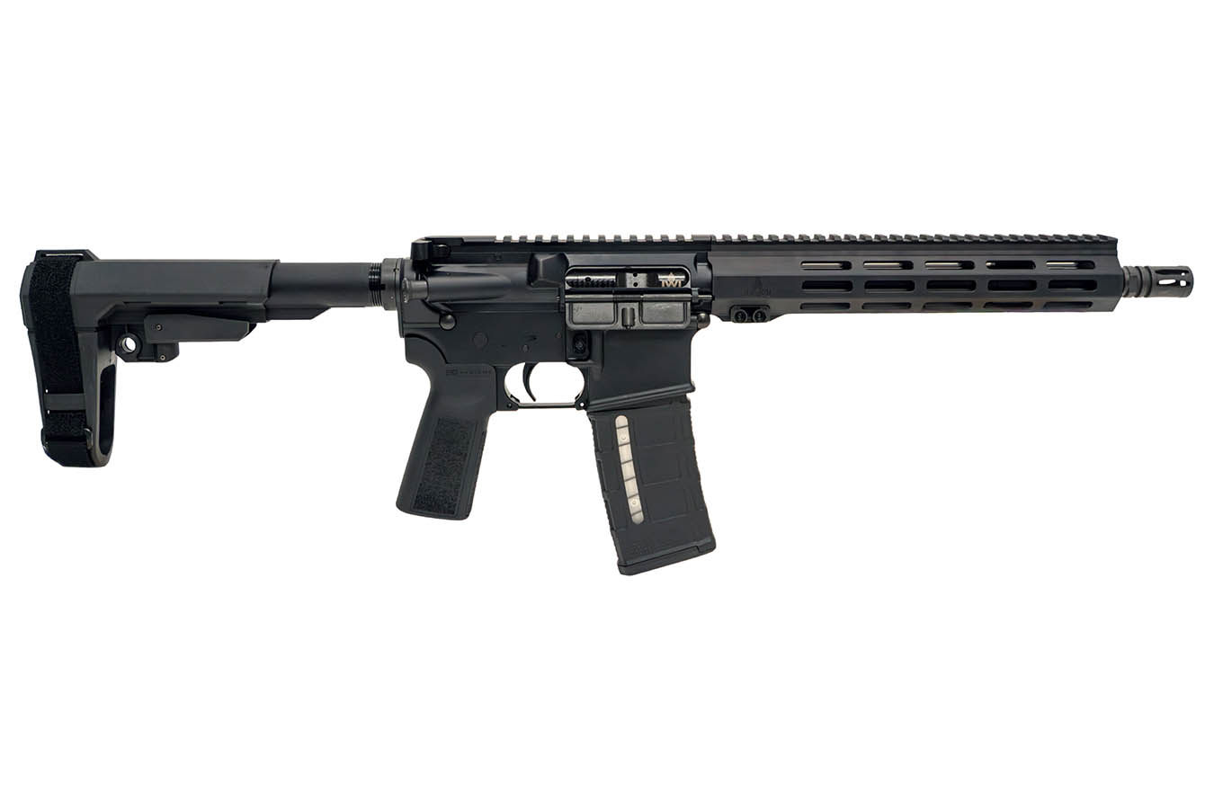 IWI Zion-15 5.56mm AR-15 Pistol with 11.5 Inch Barrel and Mil Spec 6 Position Buffer Tube