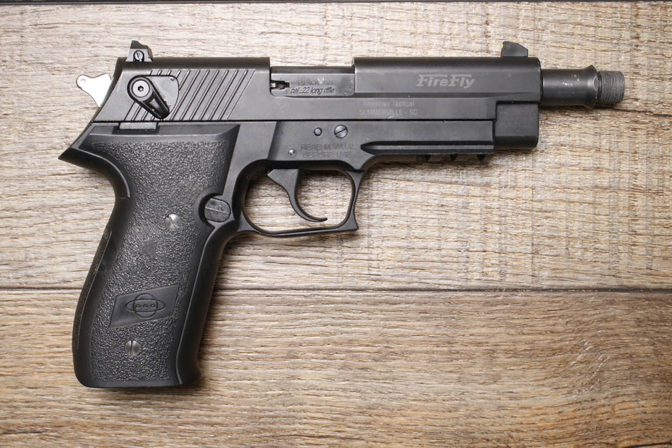 GSG Firefly 22 LR Police Trade-In Pistol with Threaded Barrel No Magazine