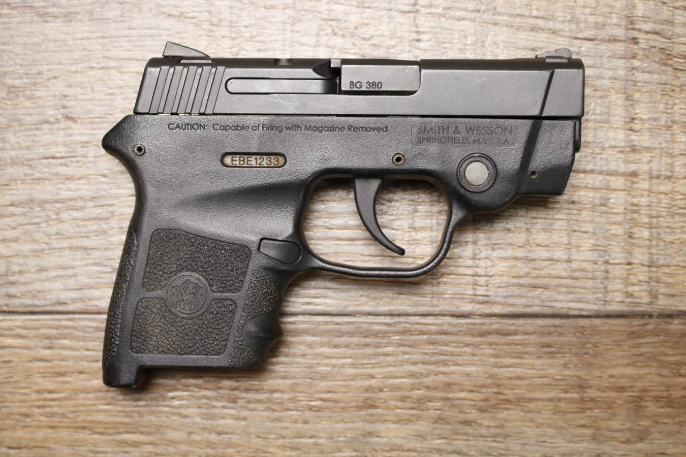 SMITH AND WESSON Bodyguard380 380 ACP Police Trade-In Pistol with Laser (No Magazine)