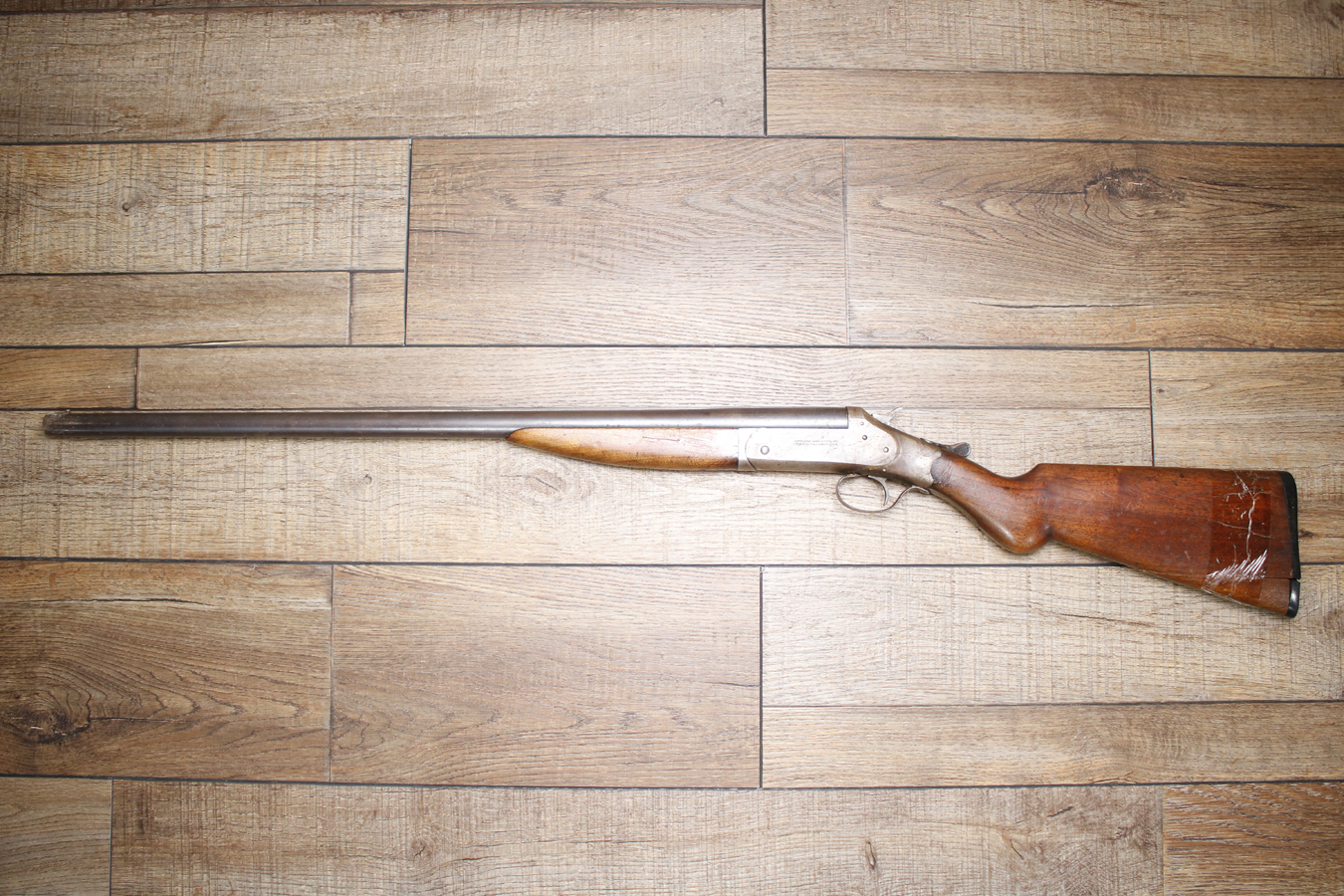 J STEVENS ARMS COMPANY Top Break 20GA Single Shot Police Trade-In Shotgun