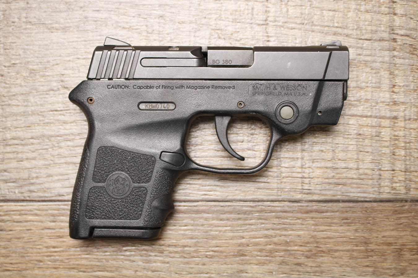 SMITH AND WESSON Bodyguard 380 ACP Police Trade-In Pistol with Laser