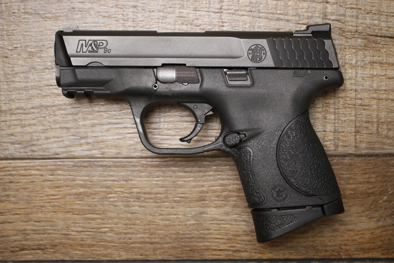 SMITH AND WESSON M&P9C 9mm Police Trade-In Pistol with Original Box and Two Magazines