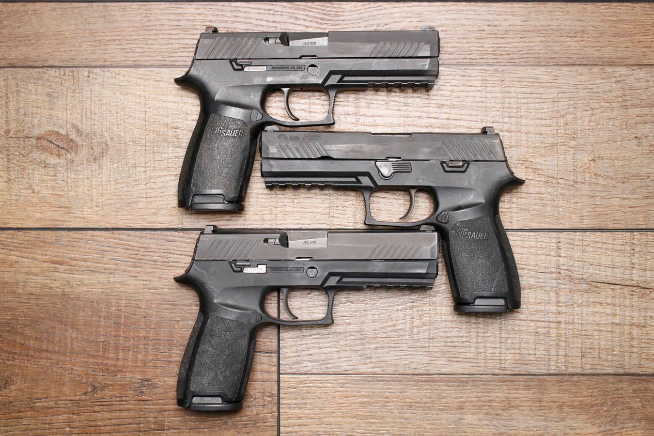 SIG SAUER P320 Full Size 40 S&W Police Trade-In Pistol (Fair Condition) with Night Sights