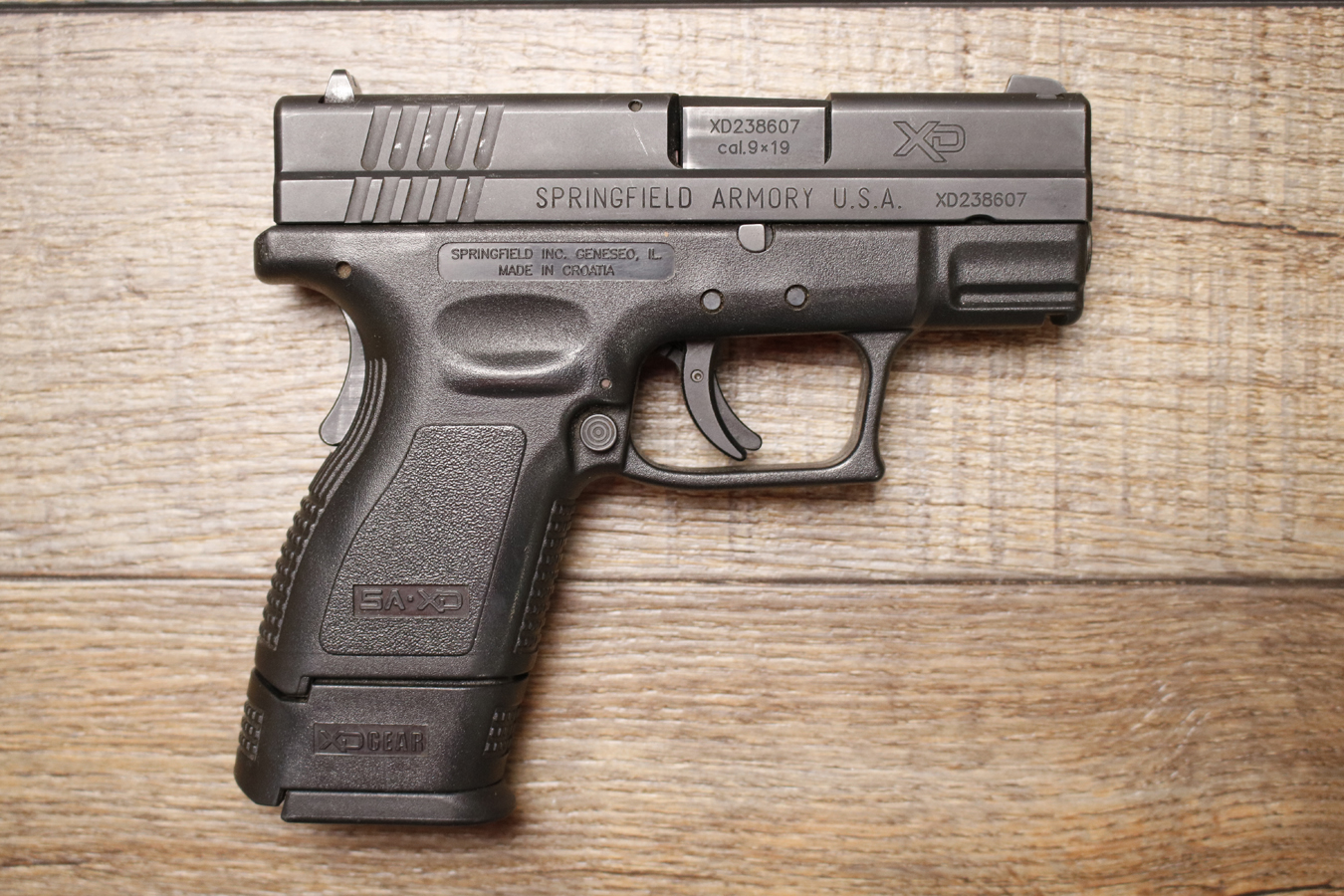 SPRINGFIELD XD-9 Sub-Compact 9mm Police Trade-In Pistol