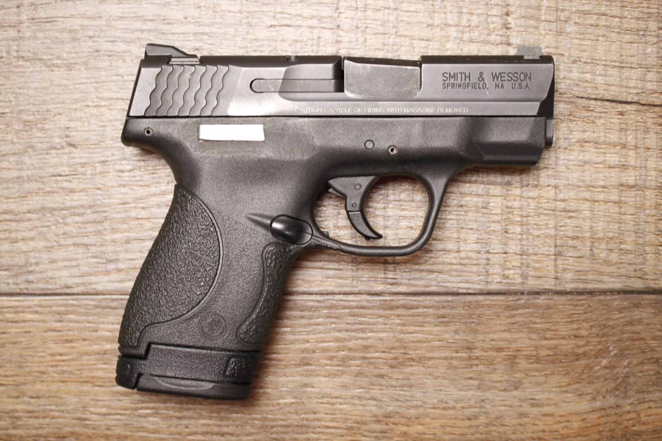 SMITH AND WESSON M&P9 Shield 9mm Police Trade-In Pistol with Thumb Safety