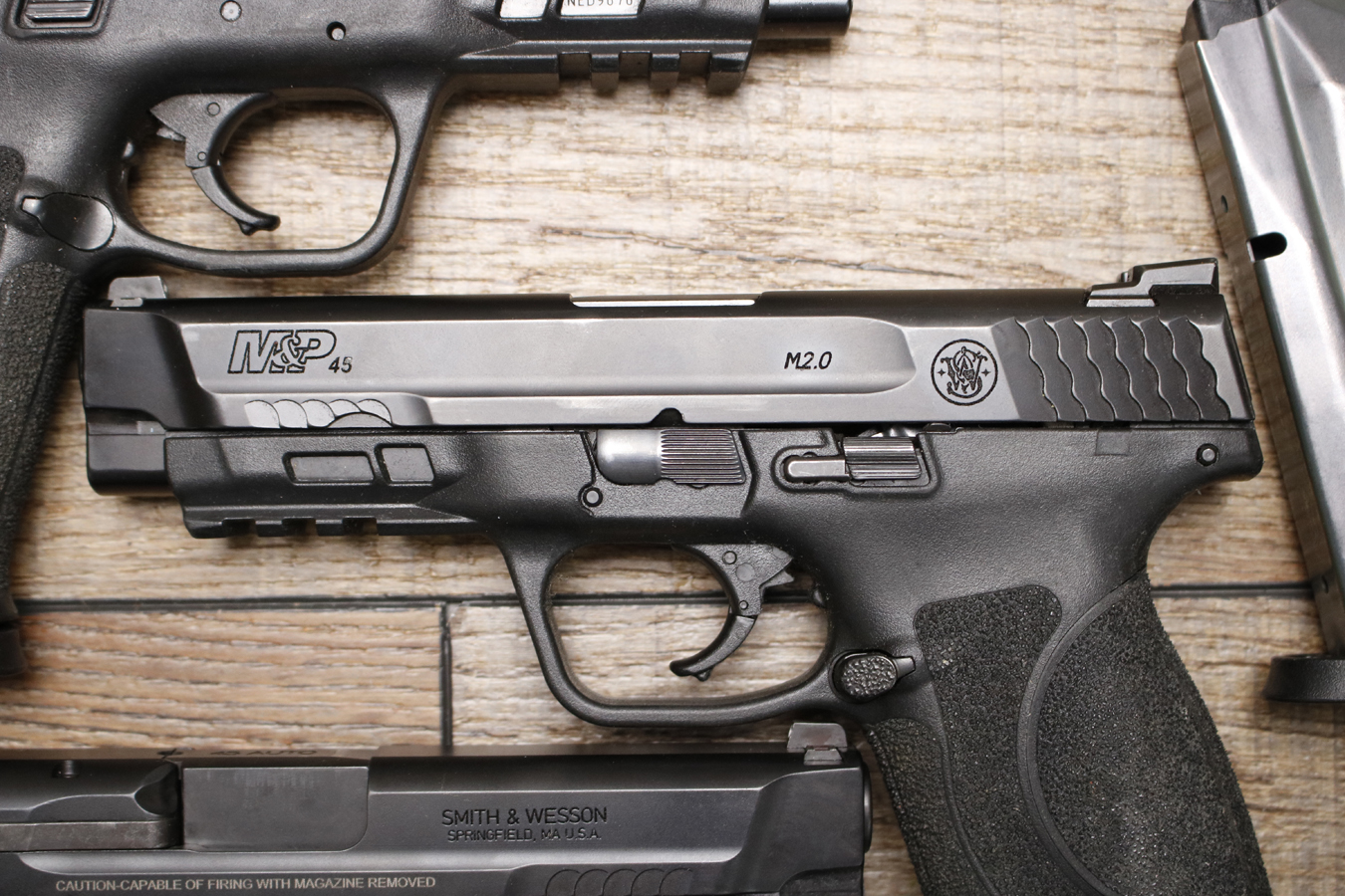 SMITH AND WESSON M&P45 M2.0 45 ACP Police Trade-In Pistols with Night Sights (Good Condition)