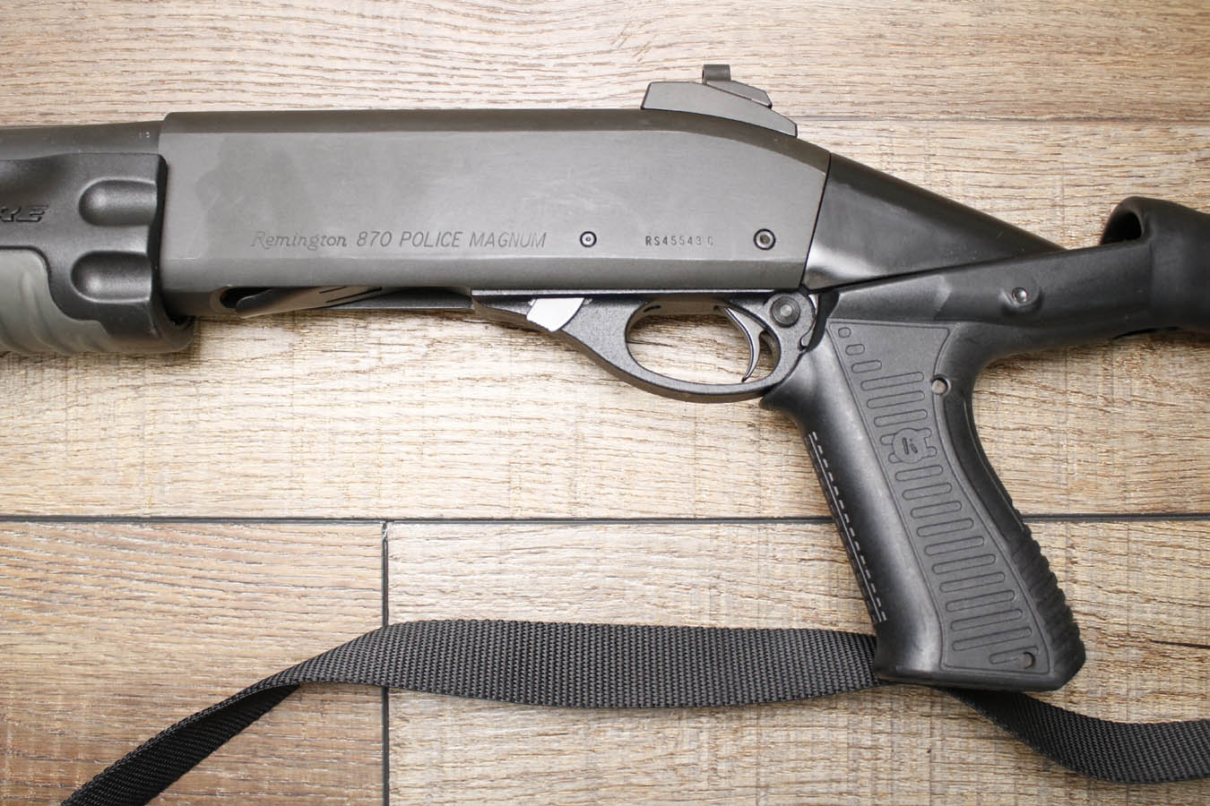 REMINGTON 870 Police Magnum 12GA Police Trade-In NFA Short Barrel Shotgun with Sure Fire Foregrip and Flashlight