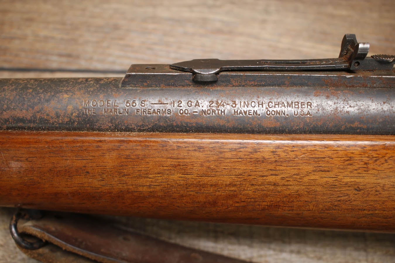 MARLIN 55S 12GA Police Trade-In Bolt Action Shotgun