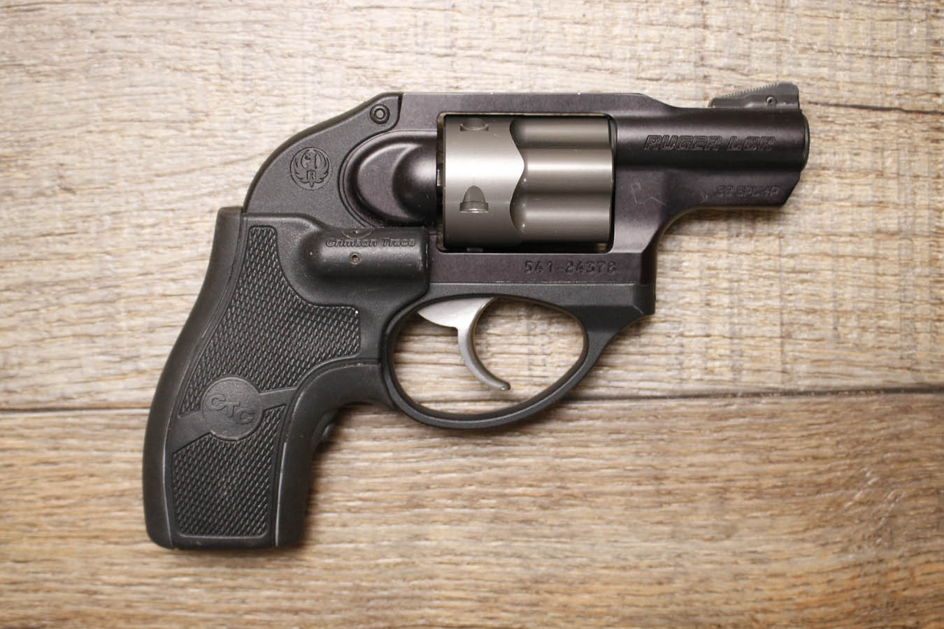 RUGER LCR 38SPL Police Trade-In Revolver with Crimson Trace Laser