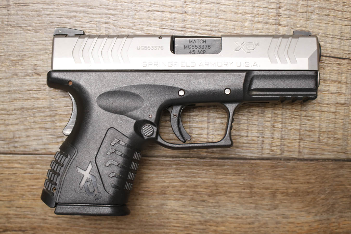 SPRINGFIELD XDM-45 45 ACP Police Trade-In Pistol with Stainless Slide