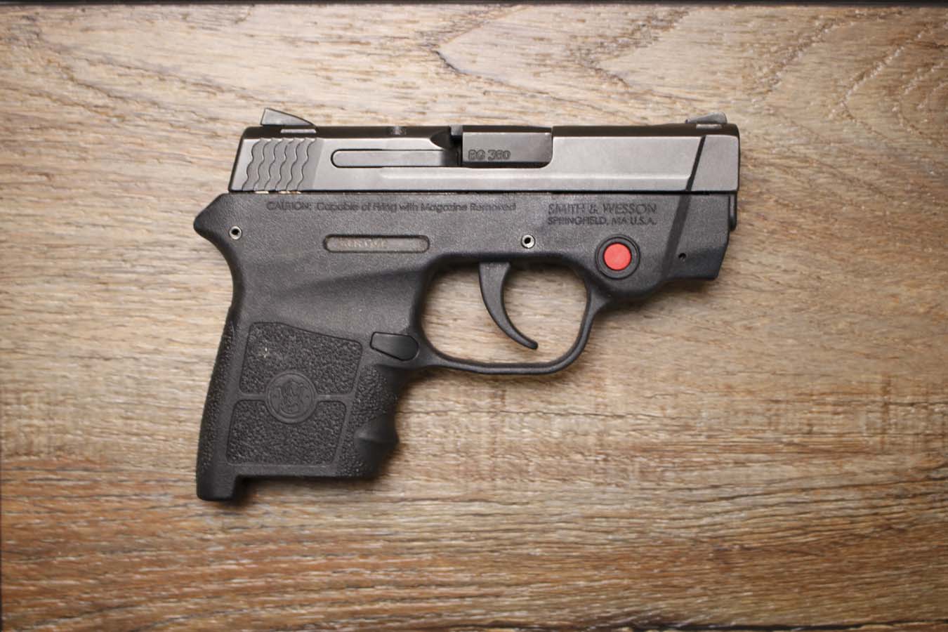 SMITH AND WESSON M&Pdyguard 380 ACP Police Trade-In Pistol with Crimson Trace Laser (No Magazine)