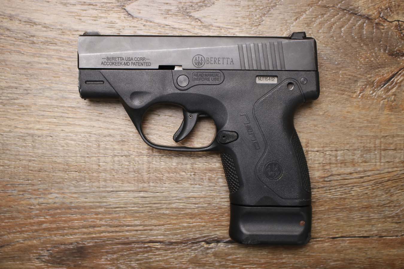 BERETTA BU9 NANO 9mm Police Trade-In Pistol