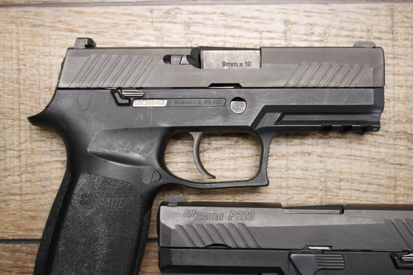 SIG SAUER P320 Carry 9mm Police Trade-In Pistol (Fair Condition) with Night Sights