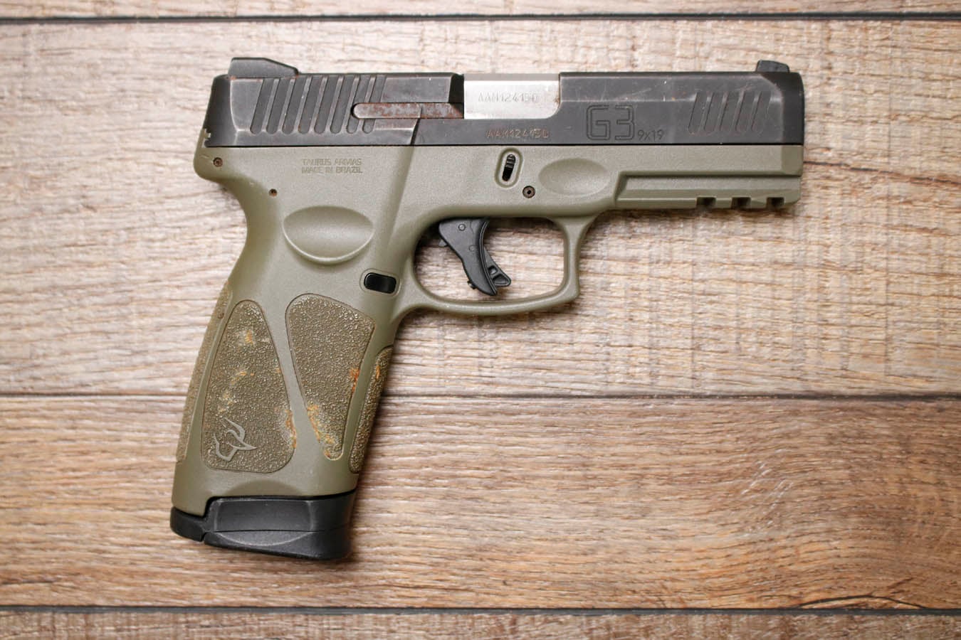 TAURUS G3 9mm Police Trade-In Pistol with OD Green Frame