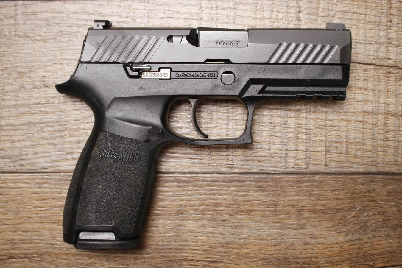 SIG SAUER P320 Carry 9mm Police Trade-In Pistol with Scioto County Sheriffs Office Stamp (Very Good Condition