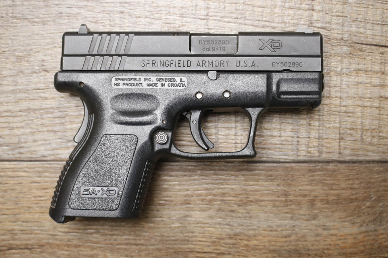 SPRINGFIELD XD-9 9mm Police Trade-In Pistol (No Magazine)