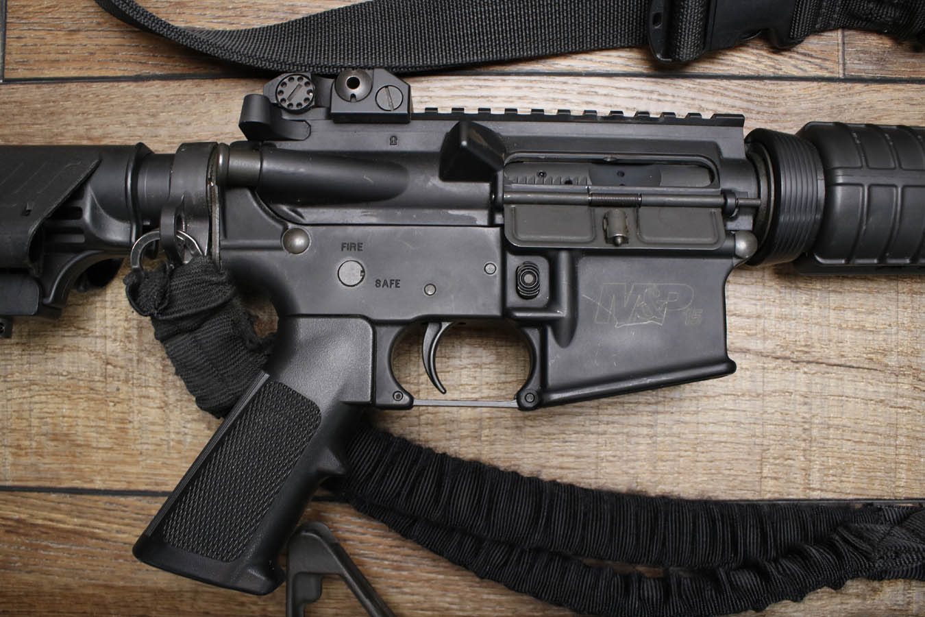 SMITH AND WESSON M&P-15 5.56mm Police Trade-In Rifles with A2 Handguard and CAA Stock (No Magazine)