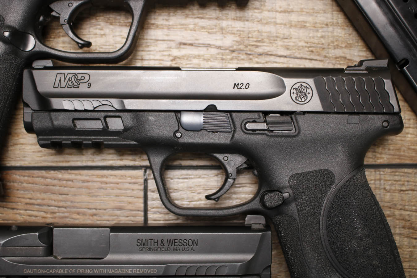 SMITH AND WESSON M&P9 M2.0 9mm Police Trade-in Pistols with South Bend IN Police Department Markings