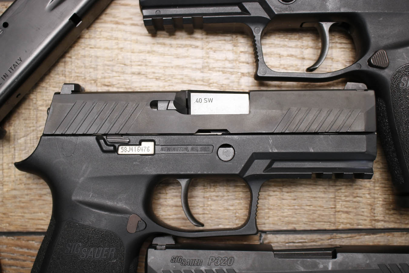 SIG SAUER P320 40 S&W Police Trade-In Pistols with Three Magazines