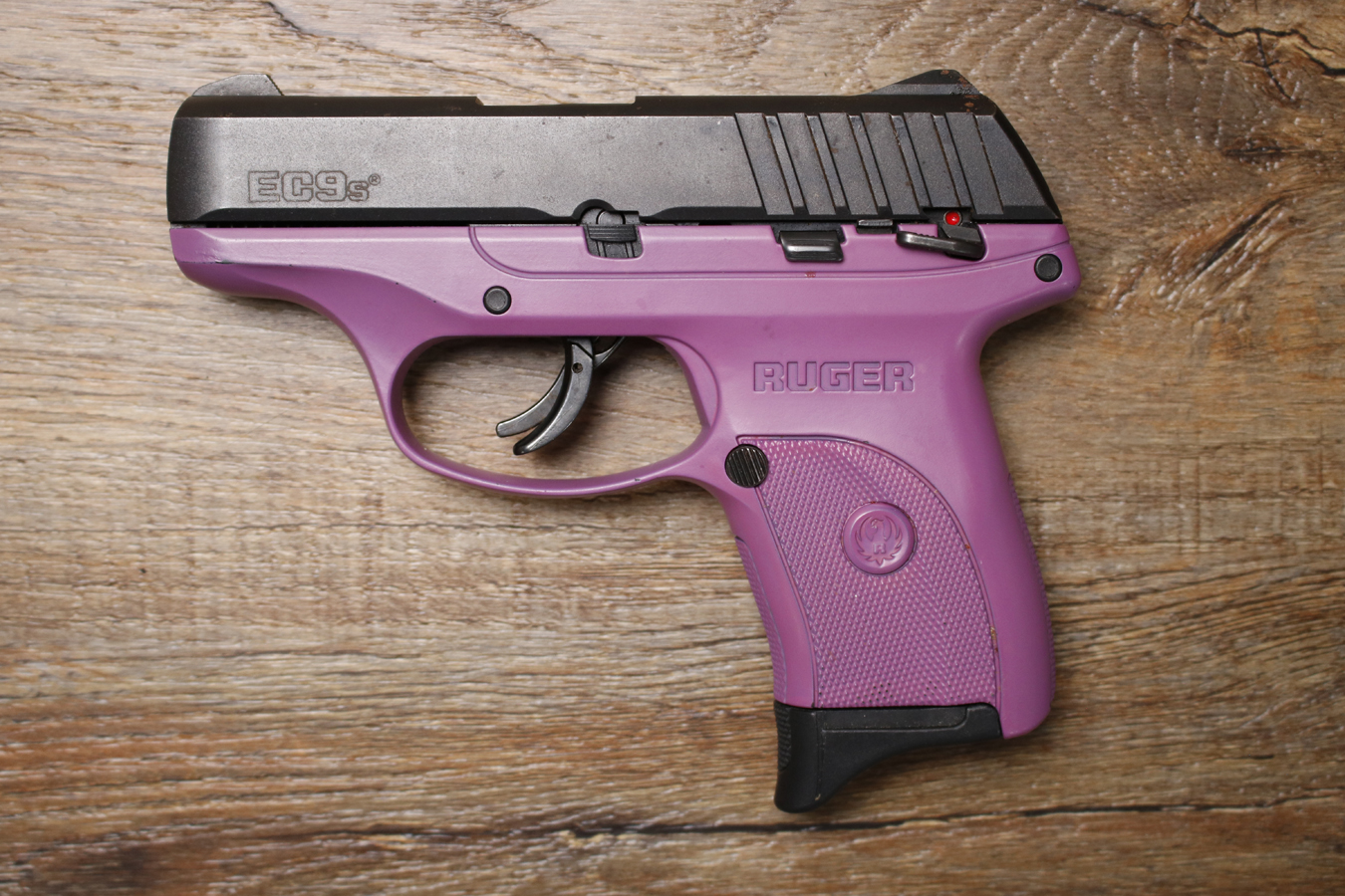RUGER EC9S 9mm Police Trade-In Pistol with Purple Grip Frame