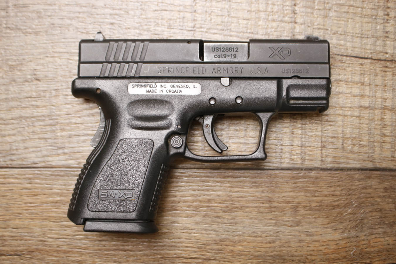 SPRINGFIELD XD-9 Subcompact 9mm Police Trade-In Pistol