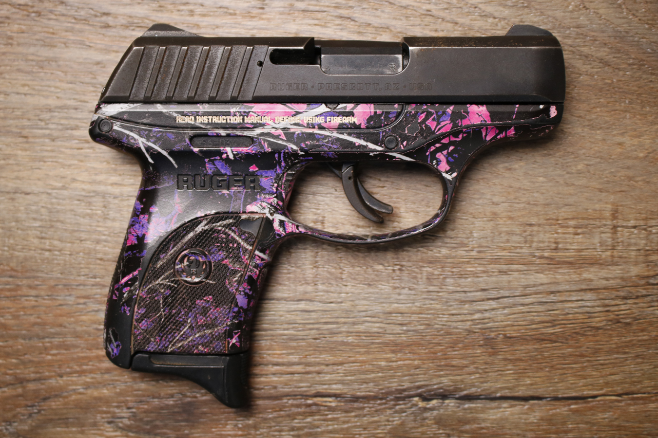 RUGER EC9S 9mm Police Trade-In Pistol with Muddy Girl Finish