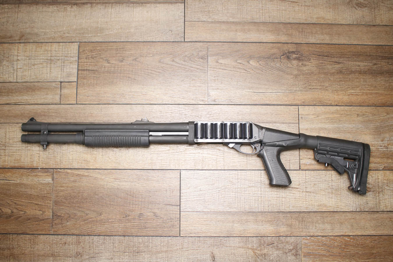 REMINGTON 870 Police Magnum 12GA Police Trade-In Shotgun with Pistol Grip Adjustable Stock, Rifle Sights and Extended Mag Tube