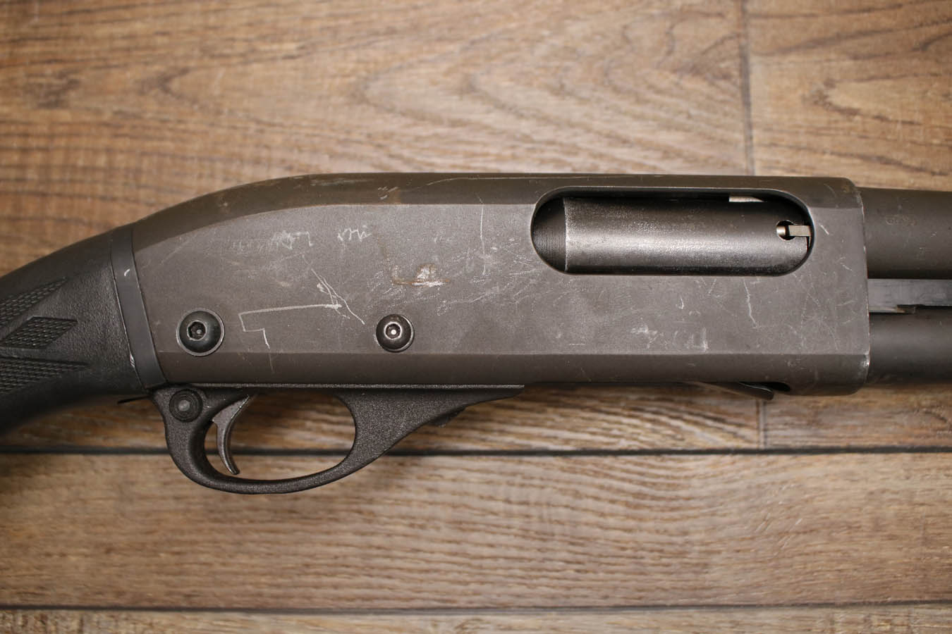 REMINGTON 870 Police Magnum 12 Gauge Pump-Action Police Trade-In Shotgun with Synthetic Stock