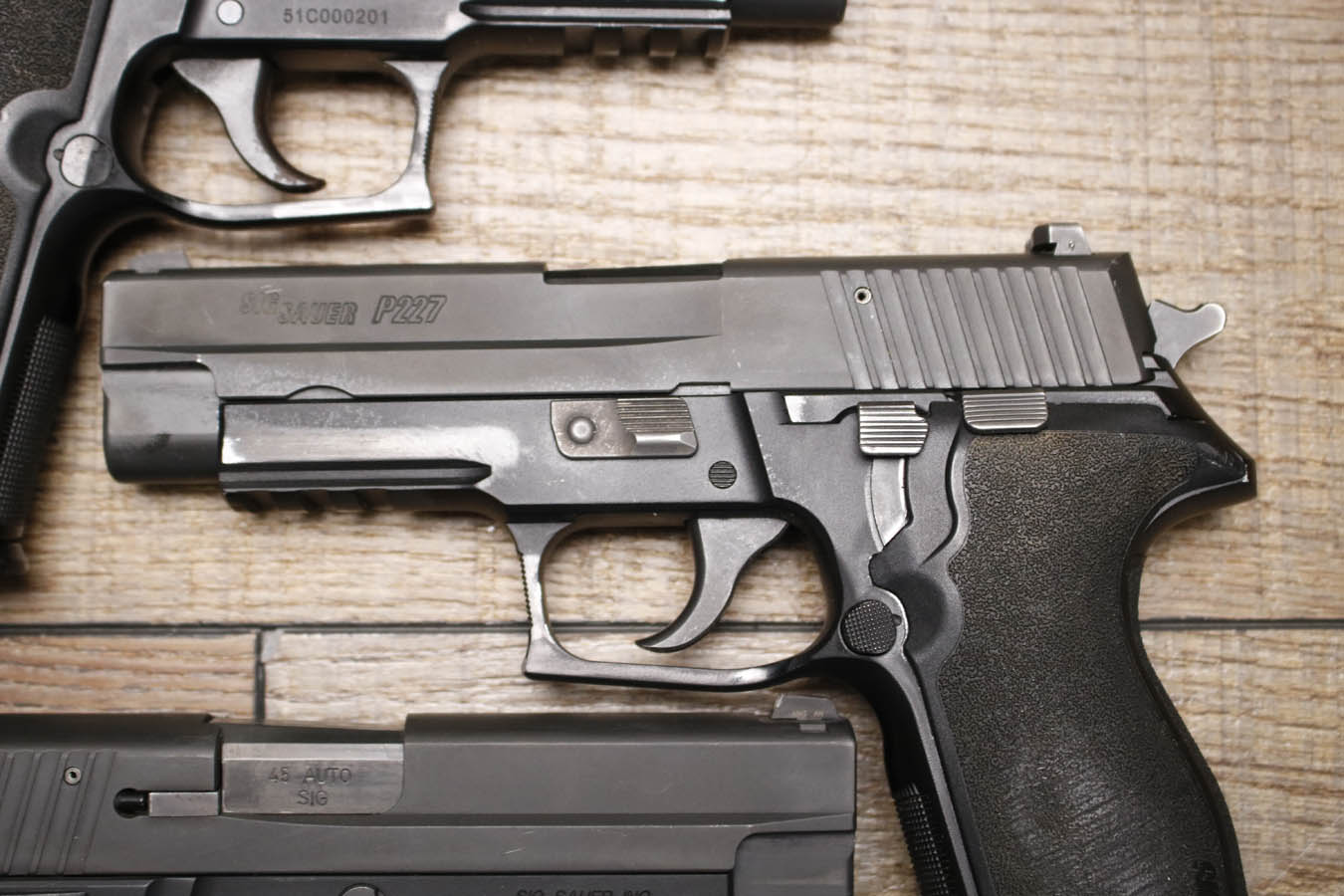 SIG SAUER P227 45 ACP Police Trade-In Pistol with Night Sights (Fair Condition)