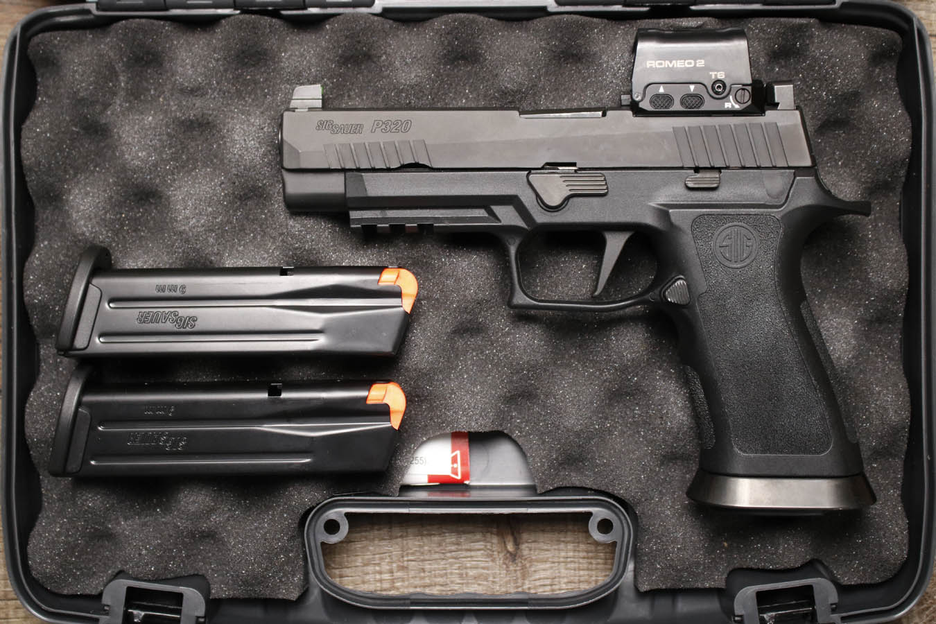 SIG SAUER P320 Full Size 9mm Police Trade-In Pistol with Romeo 2 Red Dot and Night Sights  
