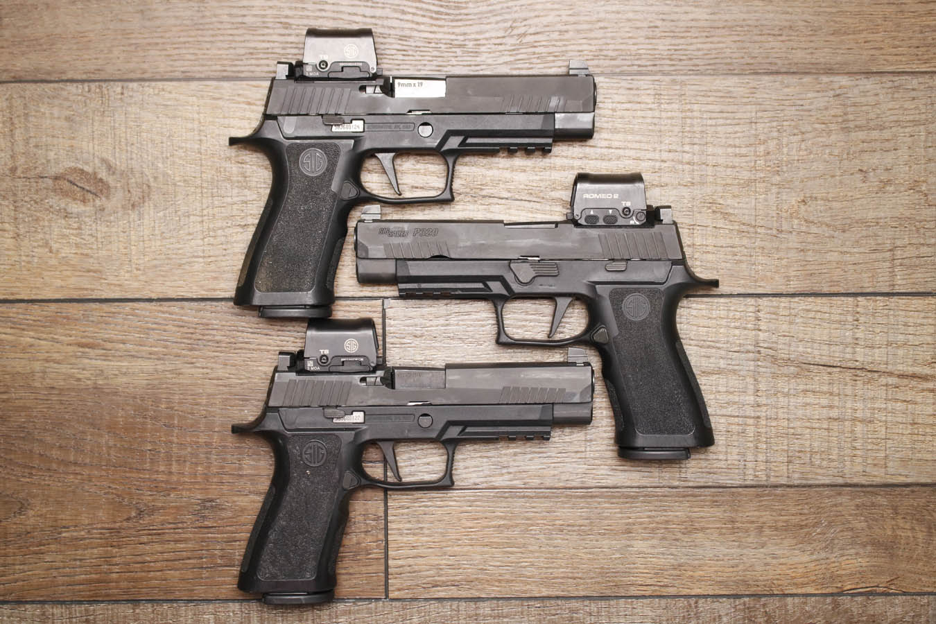 SIG SAUER P320 Full Size 9mm Police Trade-In Pistol with Romeo 2 Red Dot and Night Sights (Fair Condition)