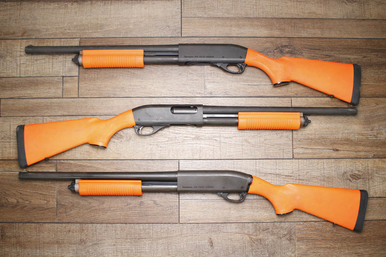 REMINGTON 870 Police Magnum 12GA Police Trade-In Shotgun with Synthetic Orange Furniture