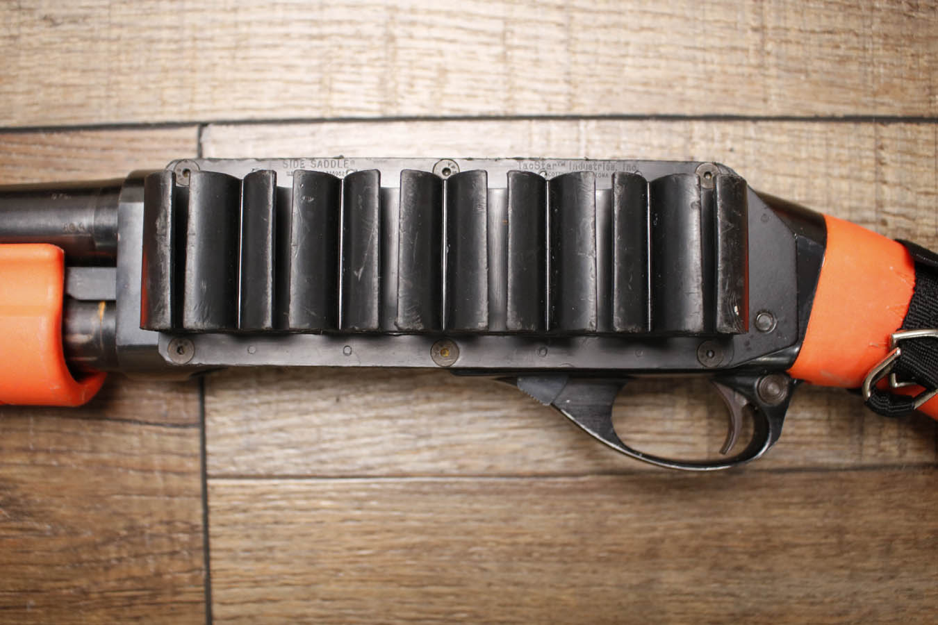 REMINGTON 870 Wingmaster 12GA Police Trade-In Shotgun with Less Lethal Orange Stock