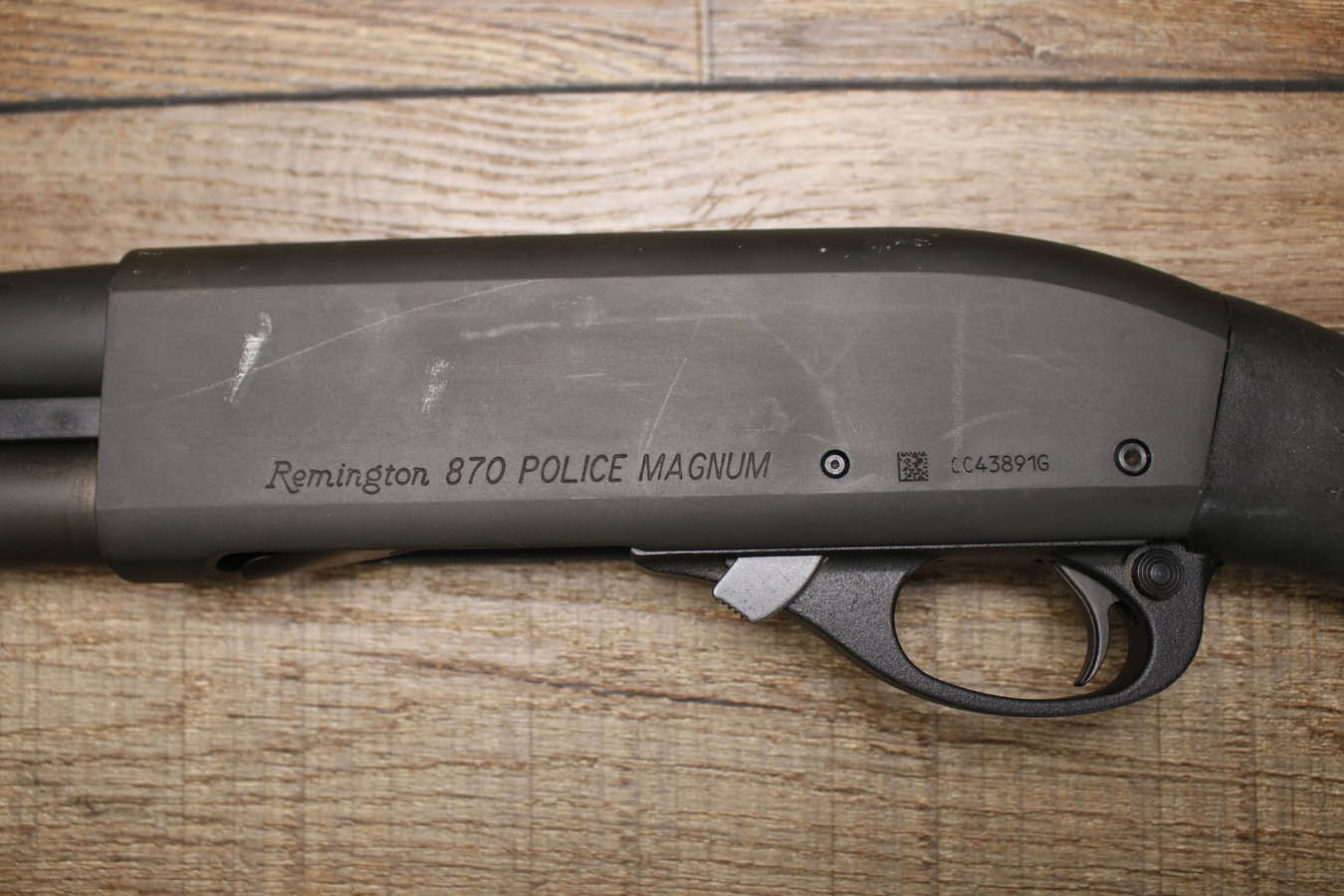 REMINGTON 870 Police Magnum 12GA Police Trade-In Shotgun with Synthetic Stock and Extended Tube Mag