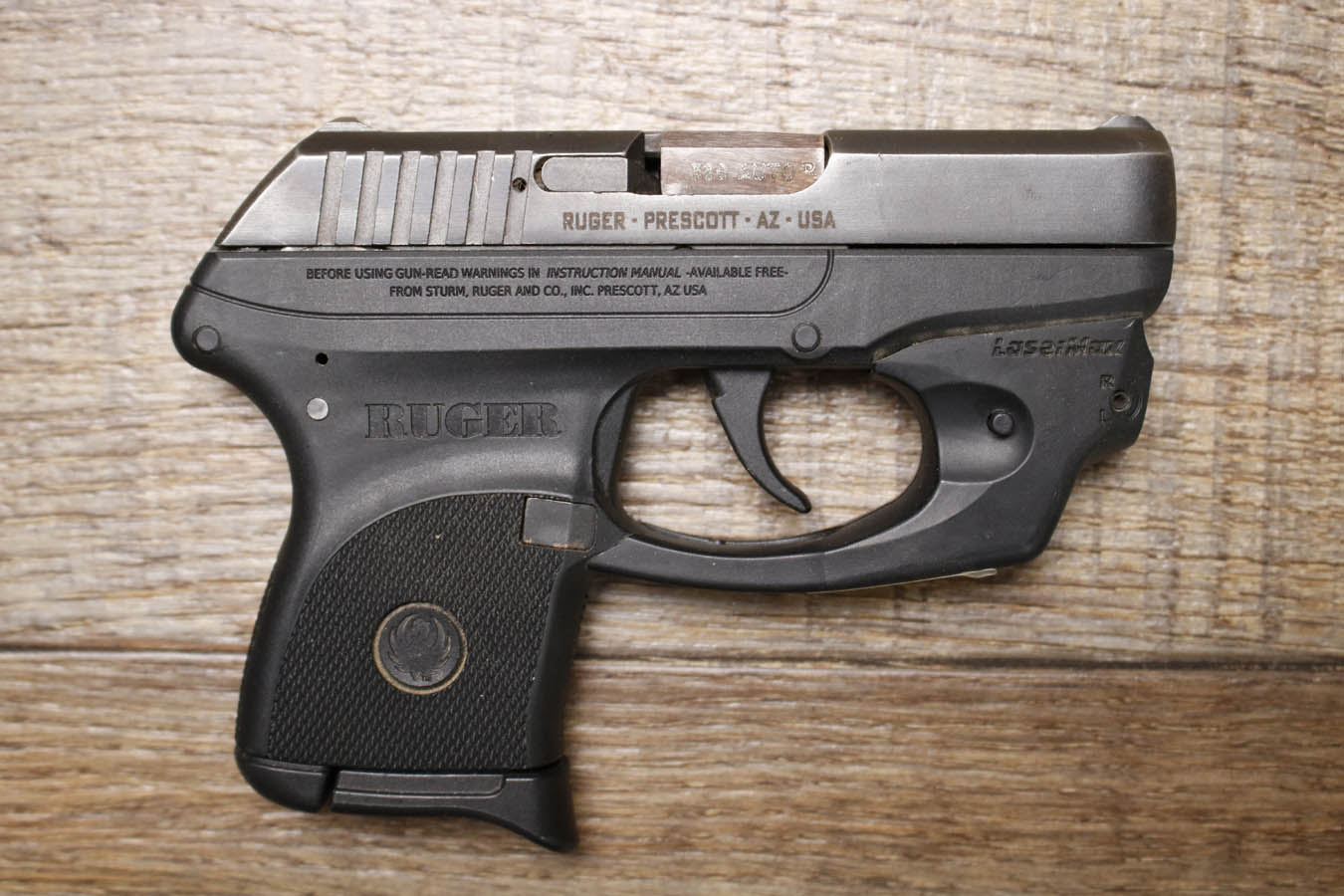 RUGER LCP 380 ACP Police Trade-In Pistol with Laser