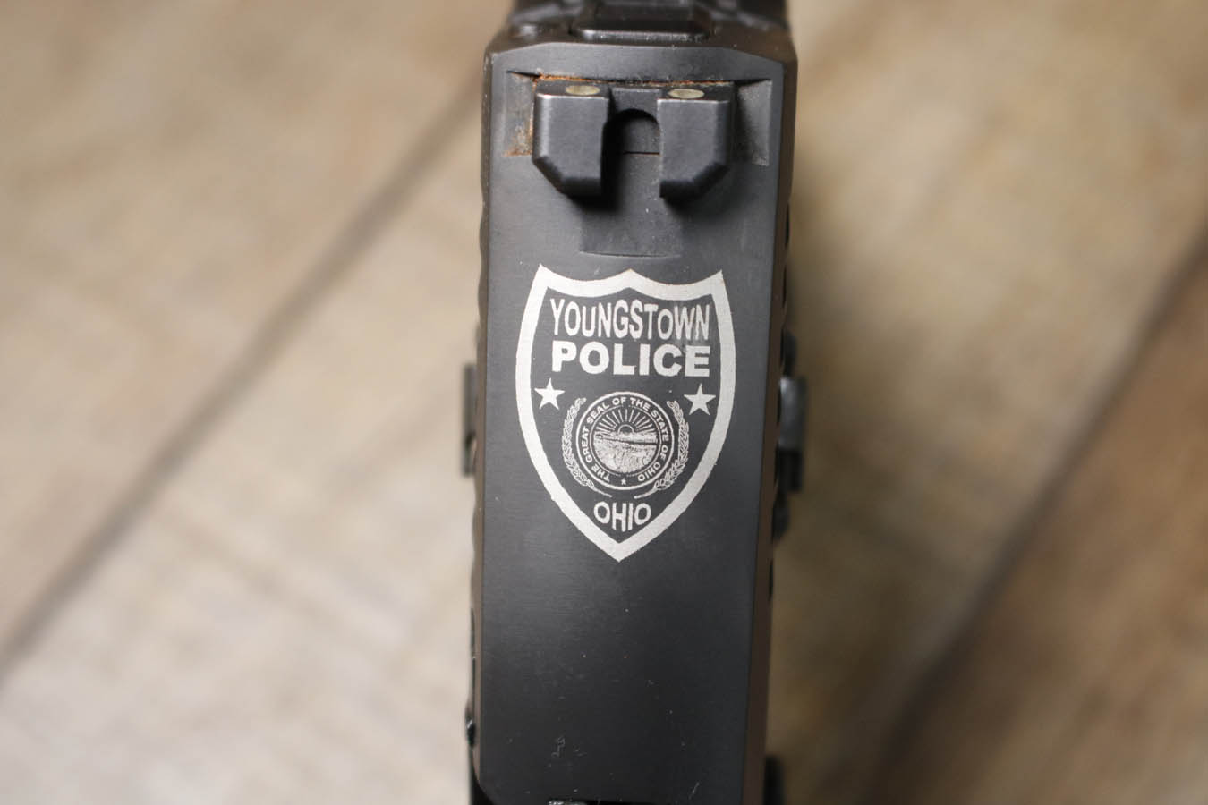 SIG SAUER P320 9mm Police Trade-In Full Size Pistol with Youngstown Ohio PD Logo (Good Condition)