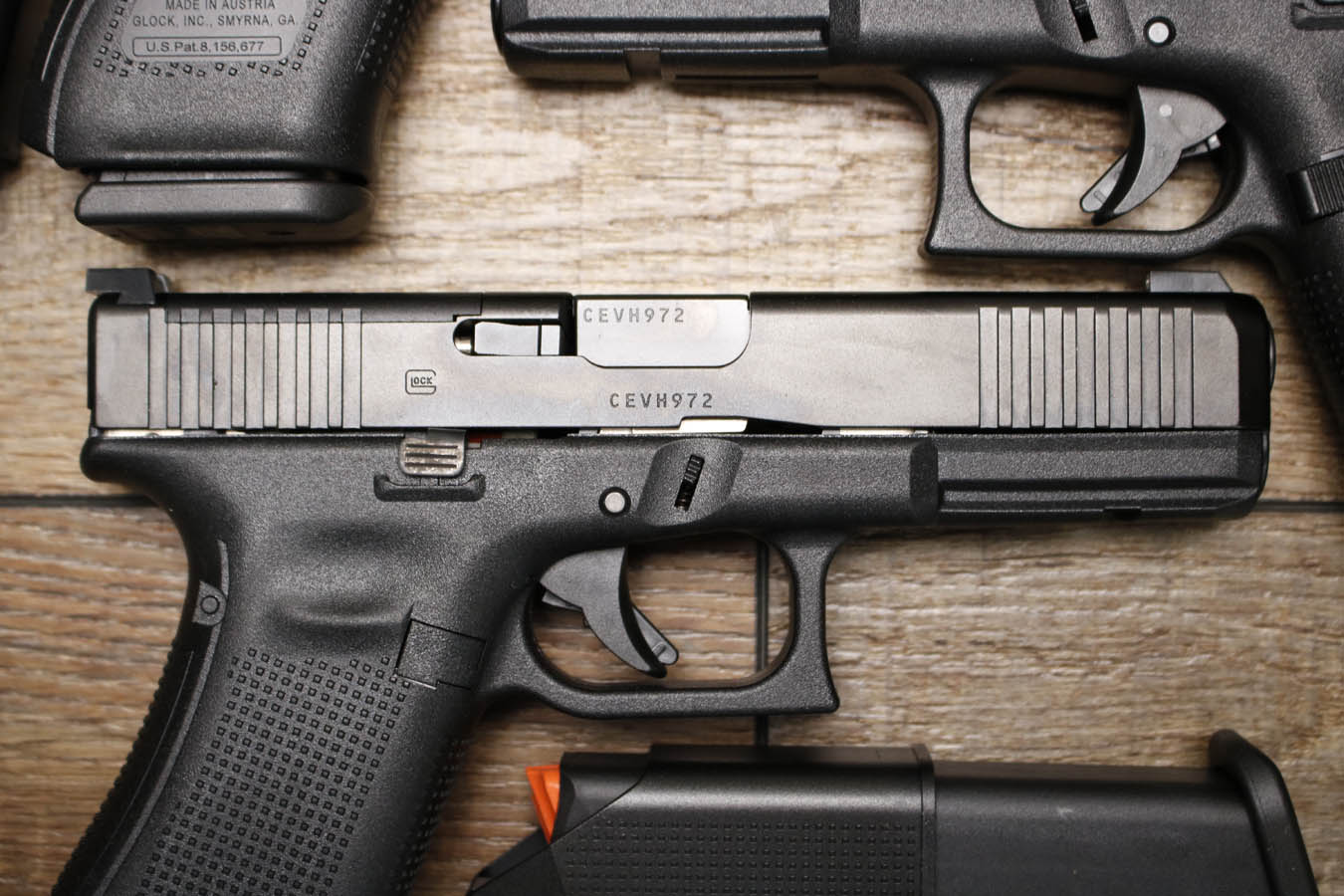 GLOCK 17 M.O.S. Gen 5 9mm Optic Ready Police Trade-In Pistols with Night Sights and Front Slide Serrations