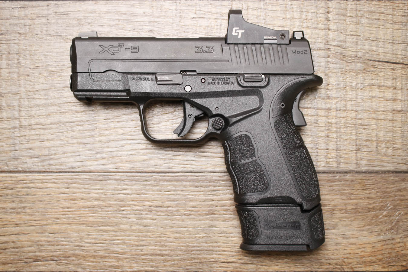 SPRINGFIELD XDS-9 MOD.2 9mm Police Trade-In Pistol with Crimson Trace Red Dot