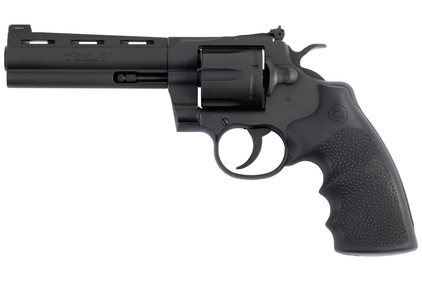 COLT Python 357 Magnum Double and Single Action Revolver with Black Finish